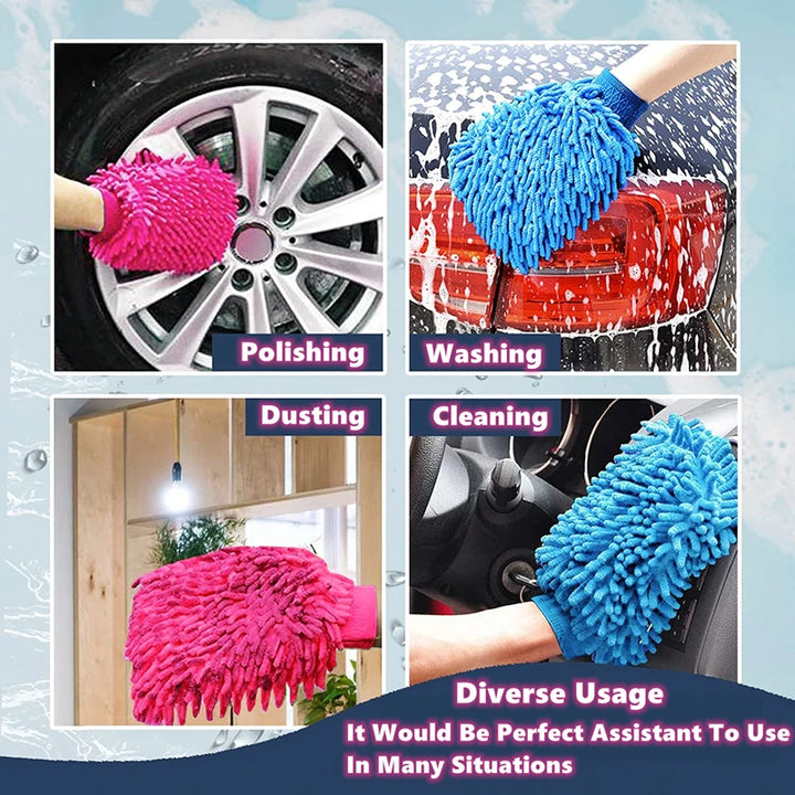 Microfiber Car Wash Mitt Double Sided