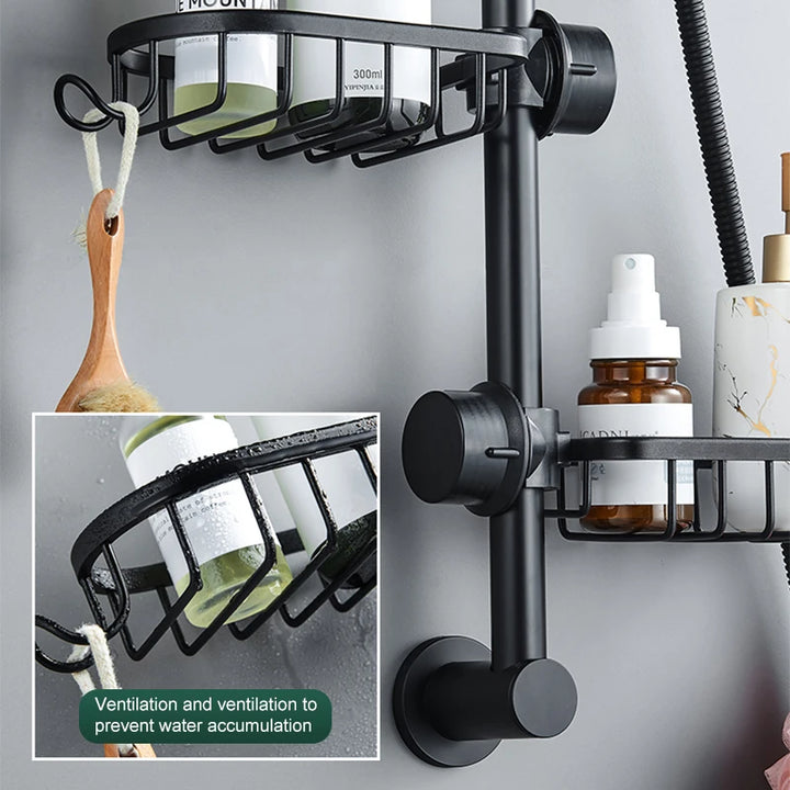 Bathroom Faucet Storage Rack Shower Soap Holder Bathroom Organization Shower Shelves Bathroom Accessories