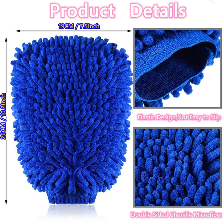 Microfiber Car Wash Mitt Double Sided